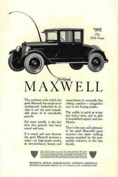 1923 Maxwell 9